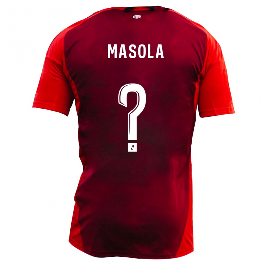 גברים כדורגל Mathieu Masola #0 אדום בורגונדי ג'רזי ביתית 2025/26