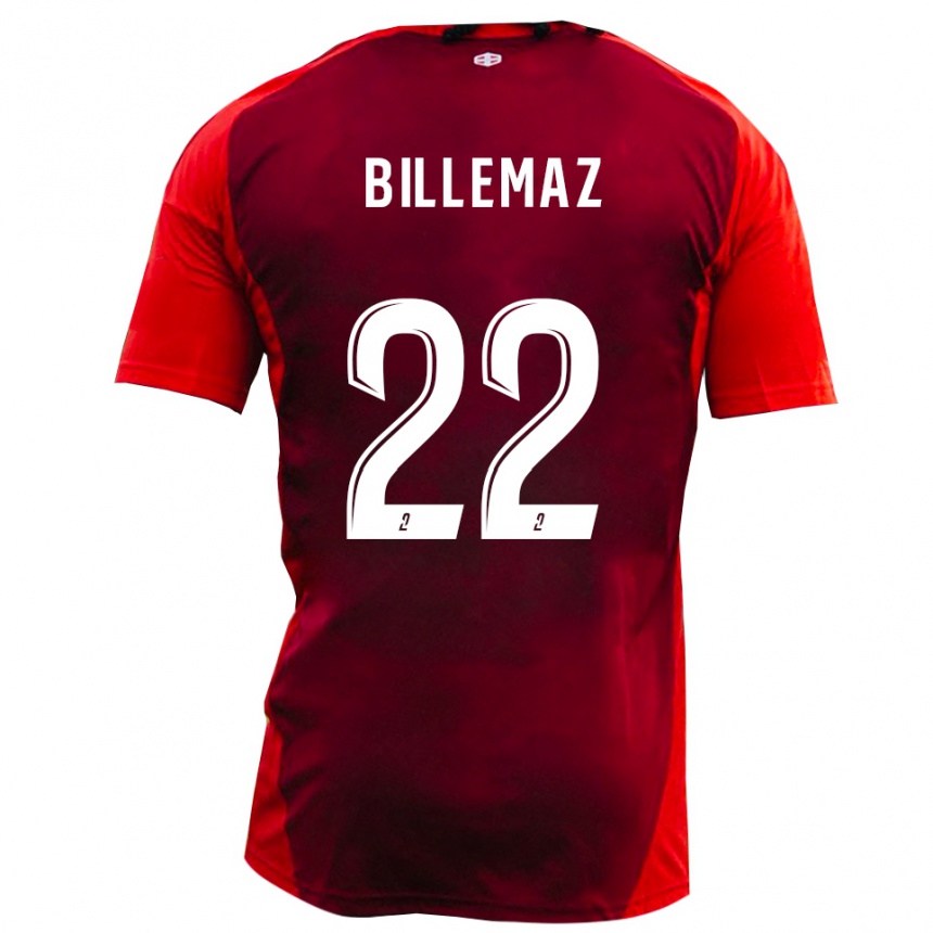 גברים כדורגל Clément Billemaz #22 אדום בורגונדי ג'רזי ביתית 2025/26