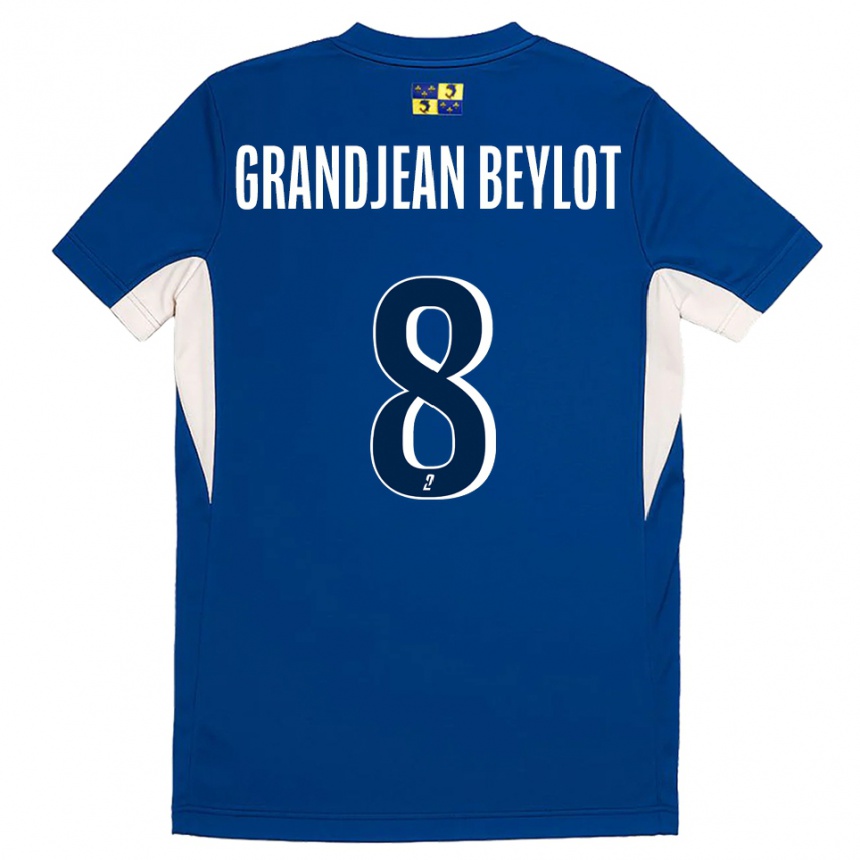 גברים כדורגל לואיז גראנדג׳אן ביילו #8 כחול נייבי כחול ג'רזי ביתית 2025/26
