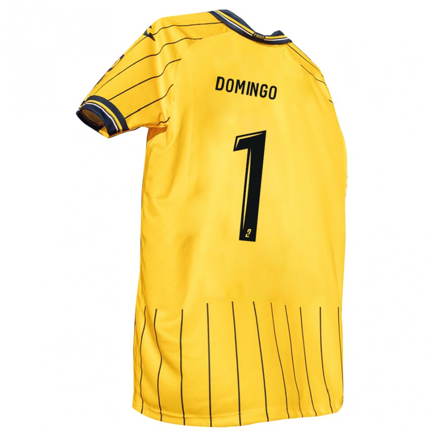 גברים כדורגל איסמאל דומינגו #1 צהוב כחול נייבי ג'רזי ביתית 2025/26