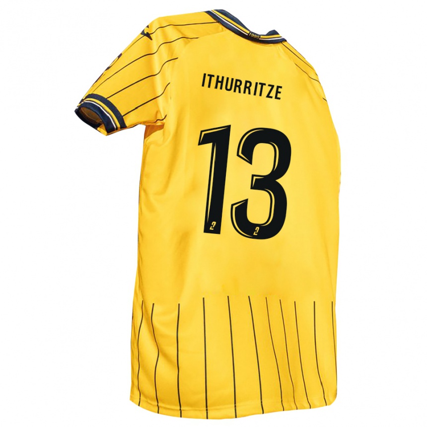 גברים כדורגל נואה אית׳וריצה #13 צהוב כחול נייבי ג'רזי ביתית 2025/26