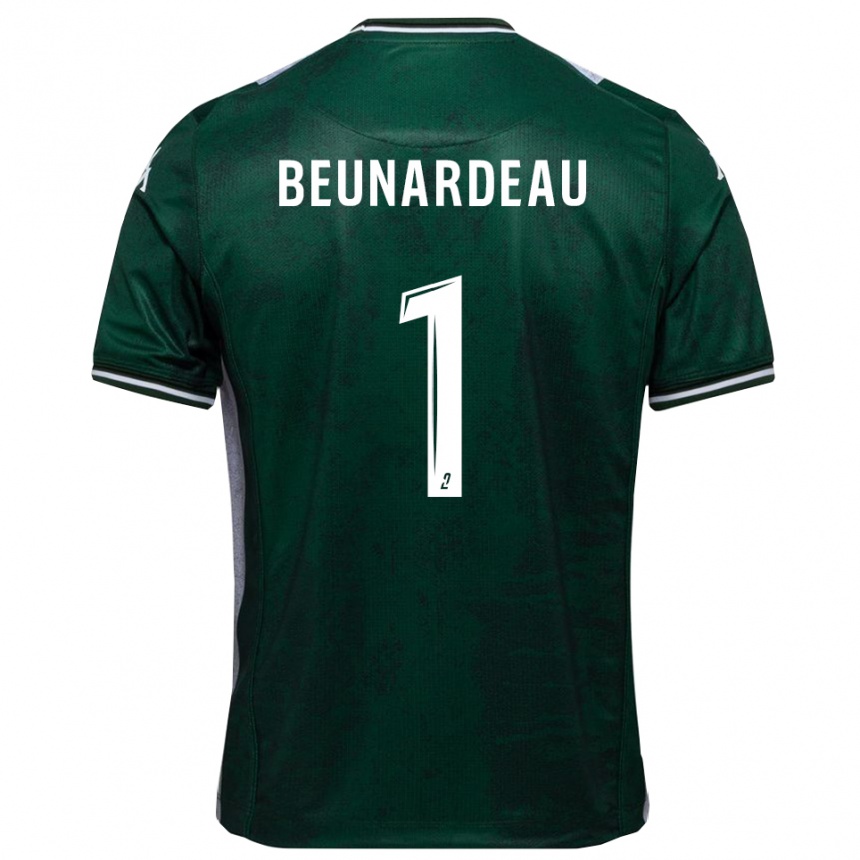 גברים כדורגל קוונטין בונארדו #1 ירוק לבן ג'רזי ביתית 2025/26