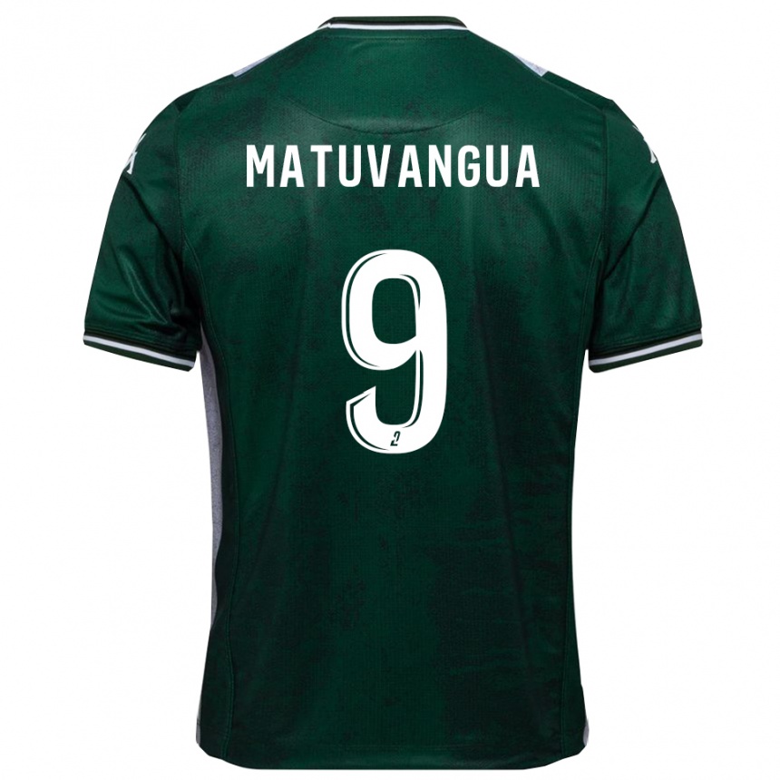 גברים כדורגל Ronan Matuvangua #9 ירוק לבן ג'רזי ביתית 2025/26