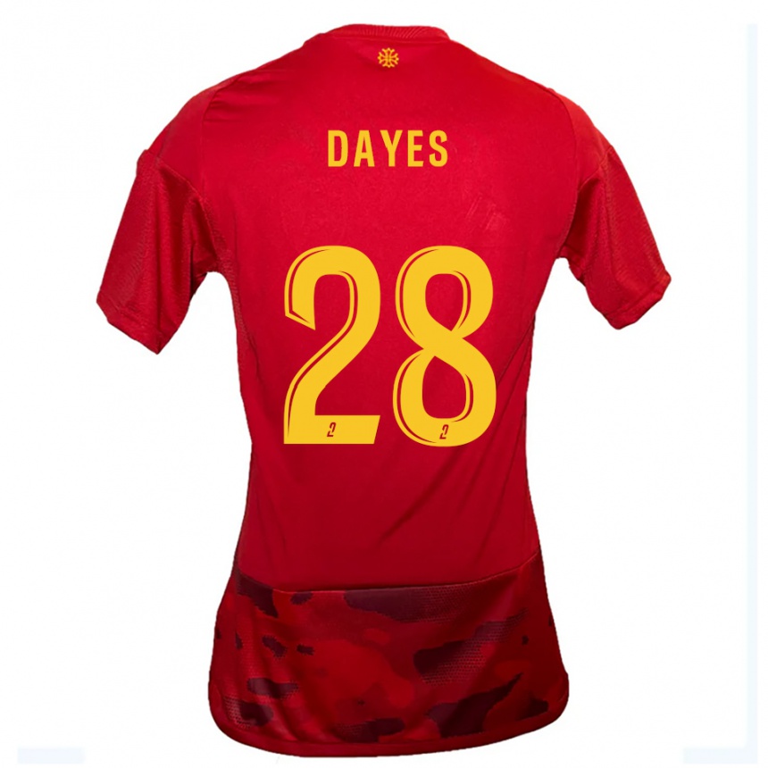 גברים כדורגל מיקליה דאייס #28 אדום צהוב ג'רזי ביתית 2025/26