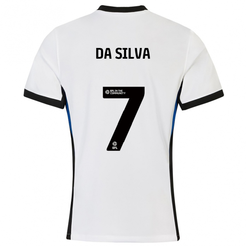 גברים כדורגל Alezandro Da Silva #7 לבן כחול הרחק ג'רזי 2025/26