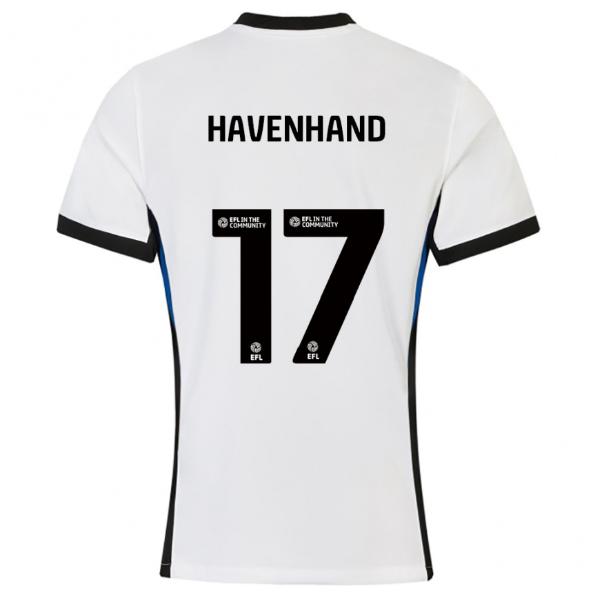 גברים כדורגל קרטיס האבנהנד #17 לבן כחול הרחק ג'רזי 2025/26