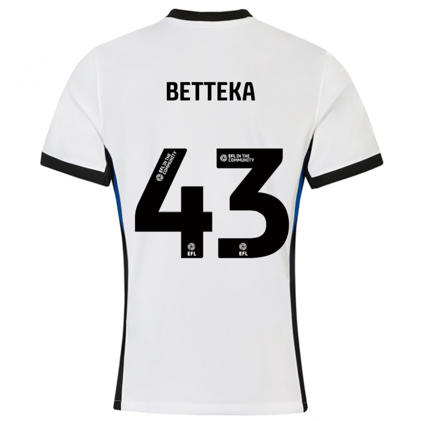 גברים כדורגל זייד בטקה #43 לבן כחול הרחק ג'רזי 2025/26