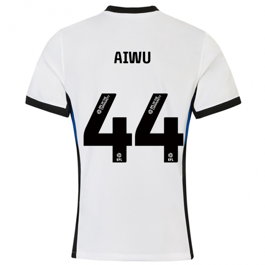 גברים כדורגל עמנואל איווו #44 לבן כחול הרחק ג'רזי 2025/26