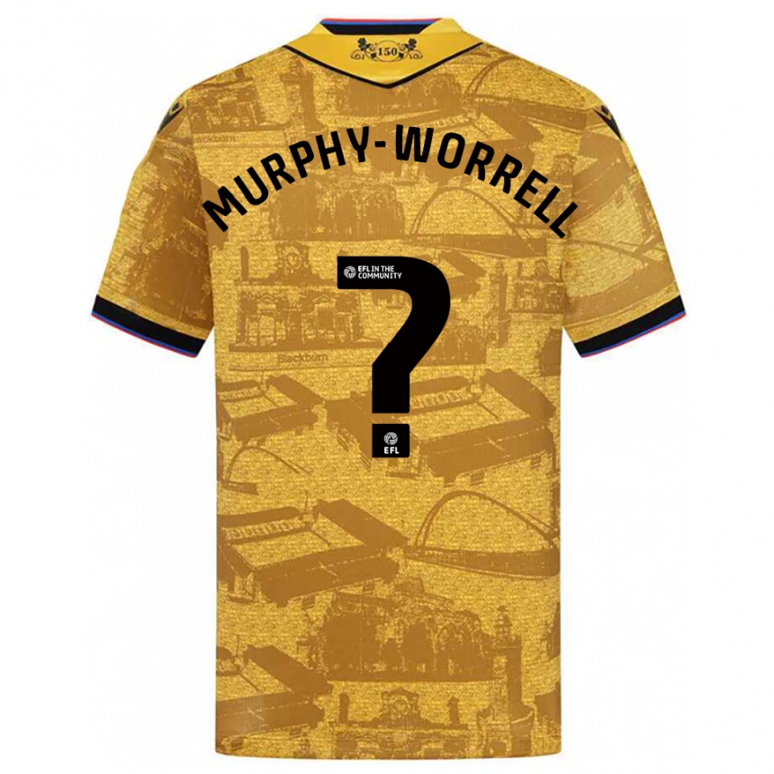 גברים כדורגל פול מרפי-וורל #0 זהב שחור הרחק ג'רזי 2025/26