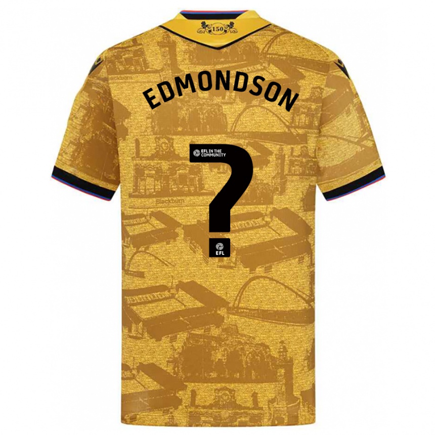 גברים כדורגל Stephen Edmondson #0 זהב שחור הרחק ג'רזי 2025/26