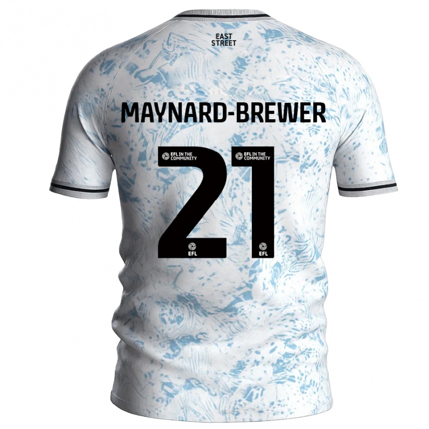 גברים כדורגל אשלי מיינרד-ברואר #21 לבן תכלת הרחק ג'רזי 2025/26 גברים כדורגל אשלי מיינרד-ברואר #21 לבן תכלת הרחק ג'רזי 2025/26
