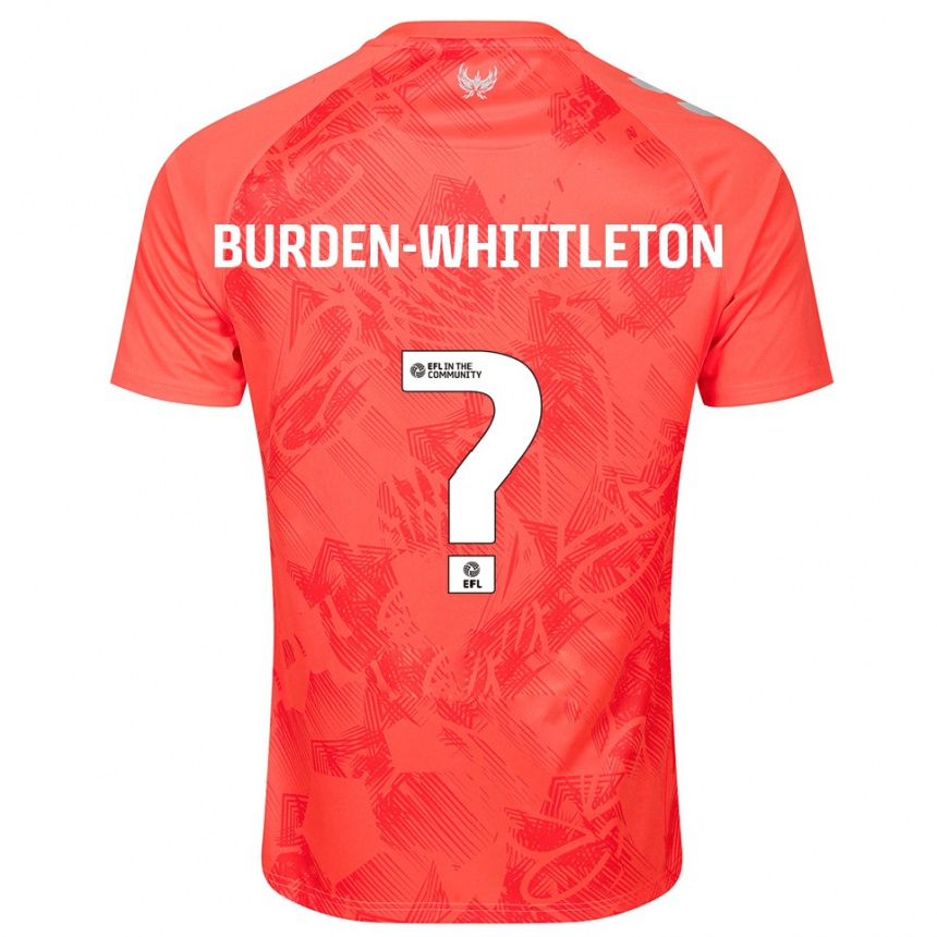 גברים כדורגל Charlie Burden-Whittleton #0 כתום לבן הרחק ג'רזי 2025/26