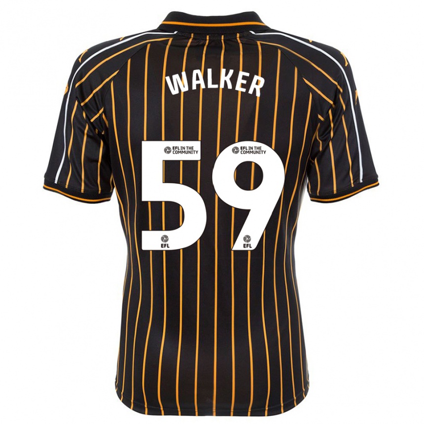 גברים כדורגל Coist Walker #59 לבן שחור הרחק ג'רזי 2025/26