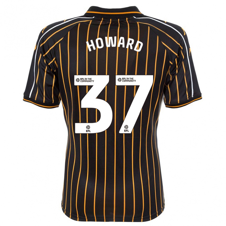 גברים כדורגל Scarlet Howard #37 לבן שחור הרחק ג'רזי 2025/26