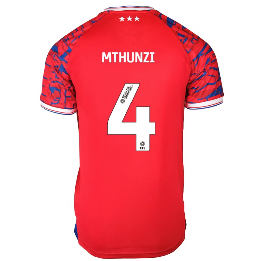 גברים כדורגל קורבין שאדו #4 אדום כחול הרחק ג'רזי 2025/26