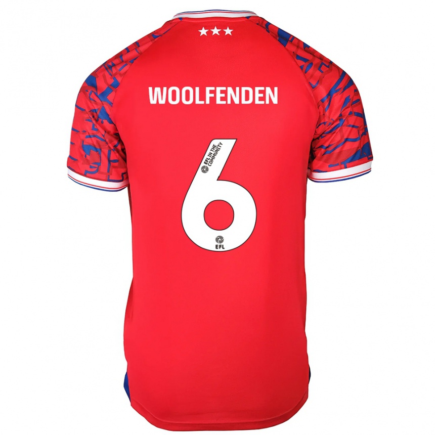 גברים כדורגל לוק ווולפנדן #6 אדום כחול הרחק ג'רזי 2025/26