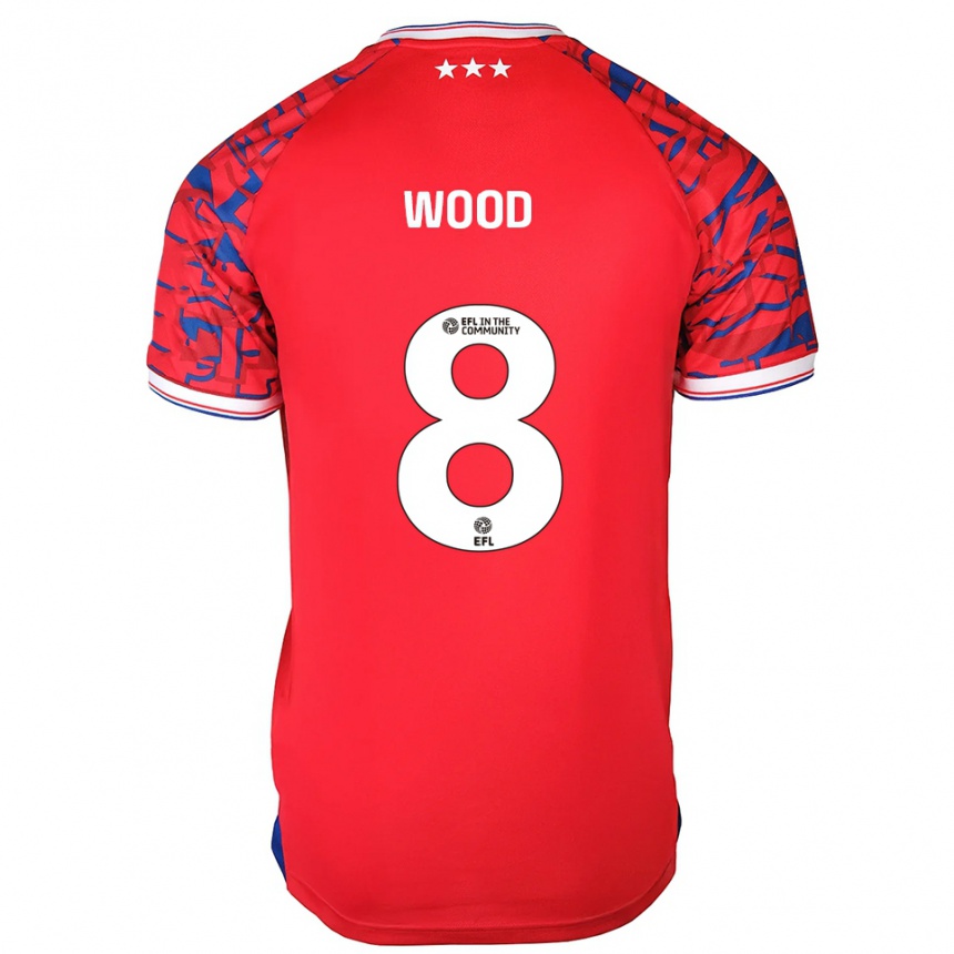 גברים כדורגל Charlie Wood #8 אדום כחול הרחק ג'רזי 2025/26