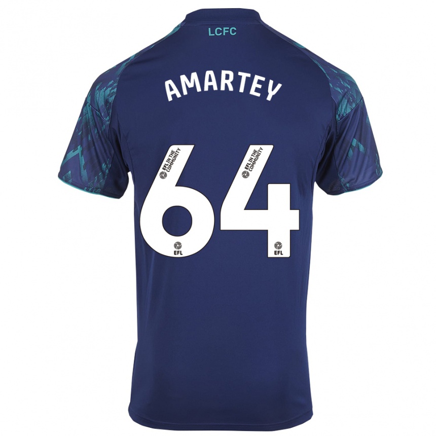 גברים כדורגל בובי אמרטי #64 כחול נייבי ירוק לבן הרחק ג'רזי 2025/26