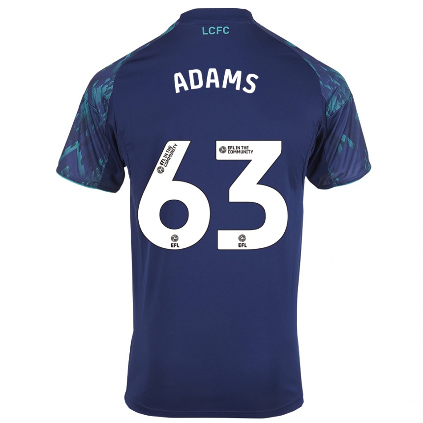 גברים כדורגל ביילי ספנסר-אדמס #63 כחול נייבי ירוק לבן הרחק ג'רזי 2025/26