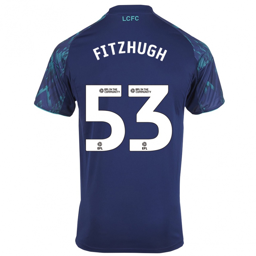 גברים כדורגל אית׳ן מיכאל פיצחוך #53 כחול נייבי ירוק לבן הרחק ג'רזי 2025/26