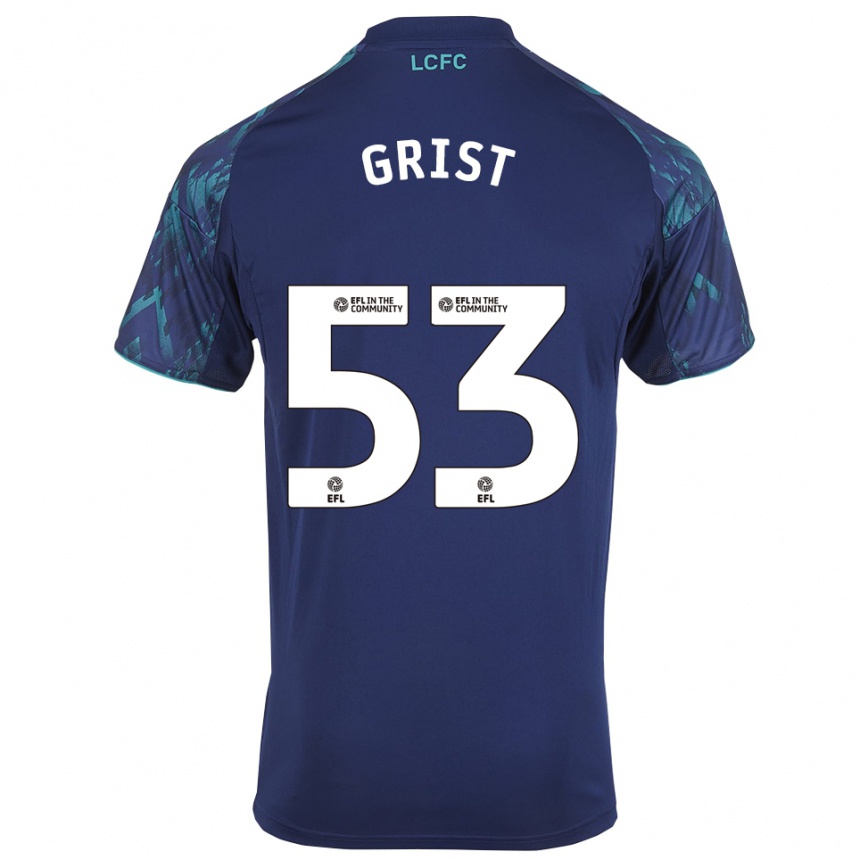 גברים כדורגל בנג׳מין גריסט #53 כחול נייבי ירוק לבן הרחק ג'רזי 2025/26