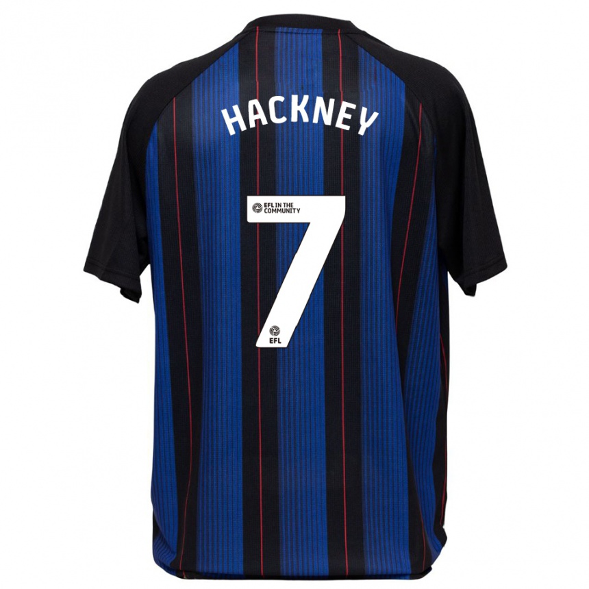 גברים כדורגל היידן הקני #7 כחול שחור הרחק ג'רזי 2025/26