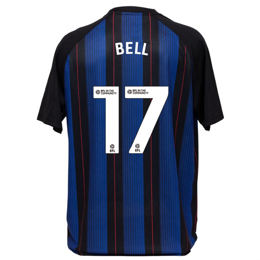 גברים כדורגל מילי בל #17 כחול שחור הרחק ג'רזי 2025/26