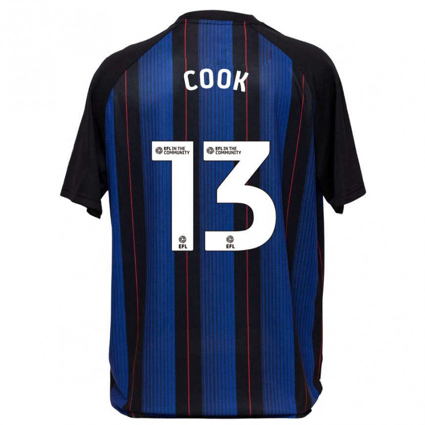 גברים כדורגל רובי קוק #13 כחול שחור הרחק ג'רזי 2025/26