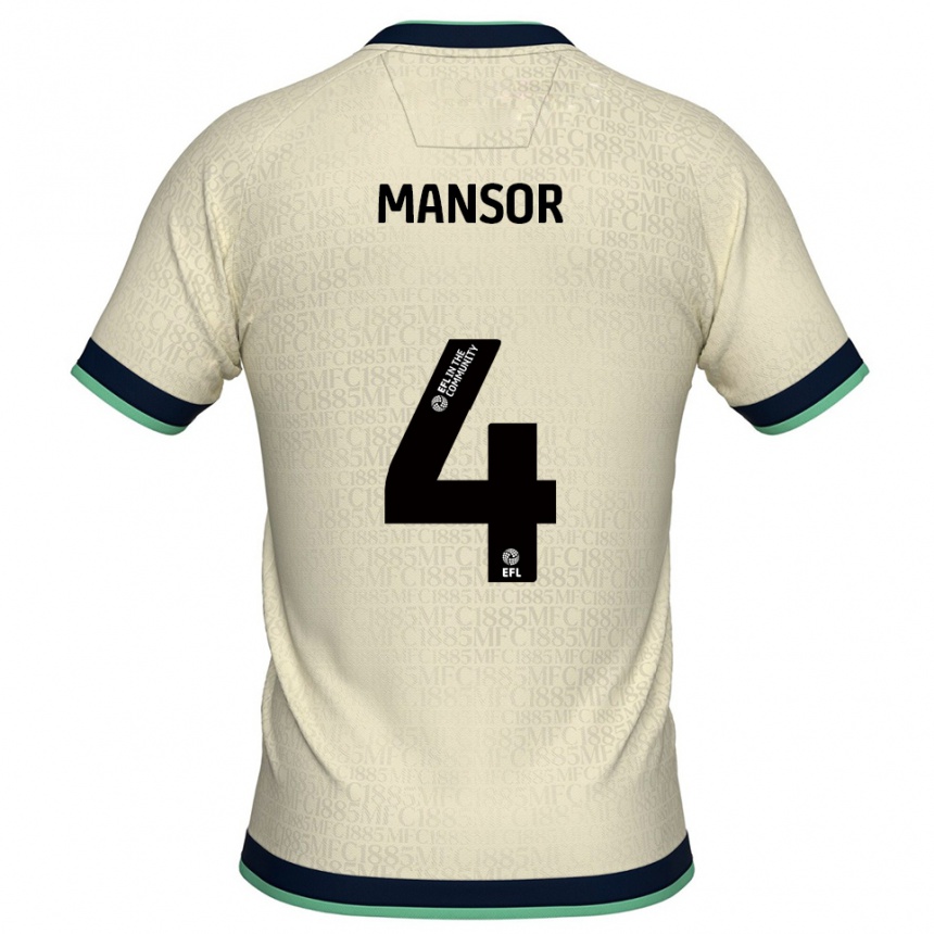 גברים כדורגל Elias Mansor #4 שמפניה כחול נייבי הרחק ג'רזי 2025/26 גברים כדורגל Elias Mansor #4 שמפניה כחול נייבי הרחק ג'רזי 2025/26