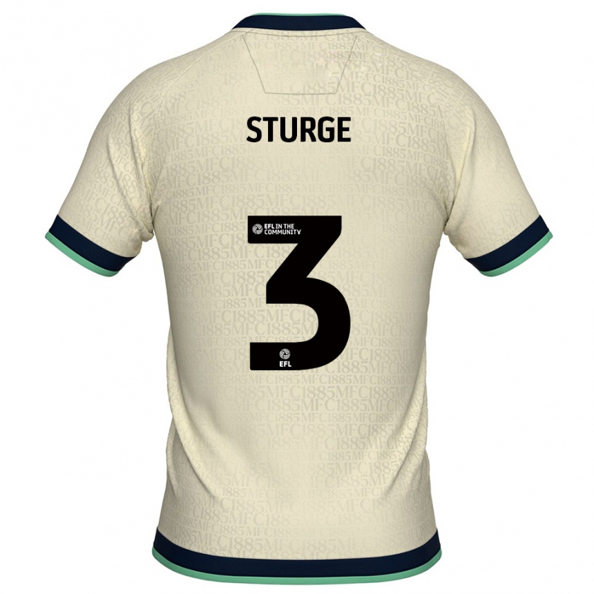 גברים כדורגל זאק סטרג' #3 שמפניה כחול נייבי הרחק ג'רזי 2025/26