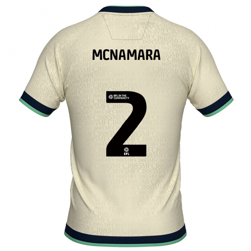 גברים כדורגל Danny Mcnamara #2 שמפניה כחול נייבי הרחק ג'רזי 2025/26