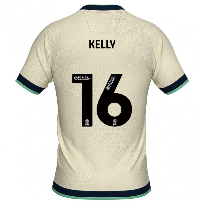 גברים כדורגל דניאל קלי #16 שמפניה כחול נייבי הרחק ג'רזי 2025/26