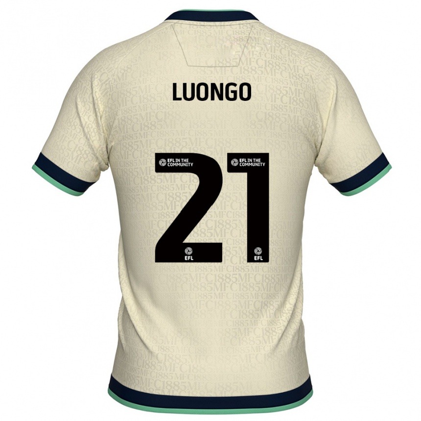 גברים כדורגל מאסימו לונגו #21 שמפניה כחול נייבי הרחק ג'רזי 2025/26