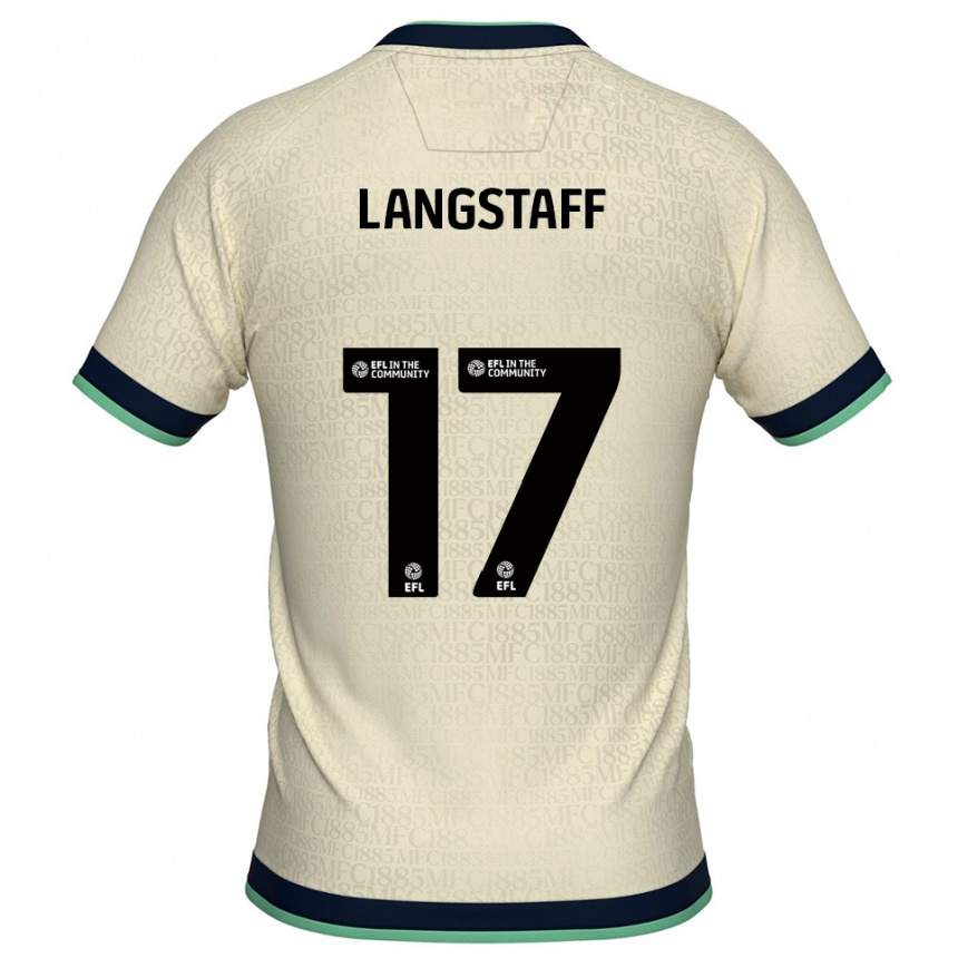 גברים כדורגל מקולי לנגסטאף #17 שמפניה כחול נייבי הרחק ג'רזי 2025/26