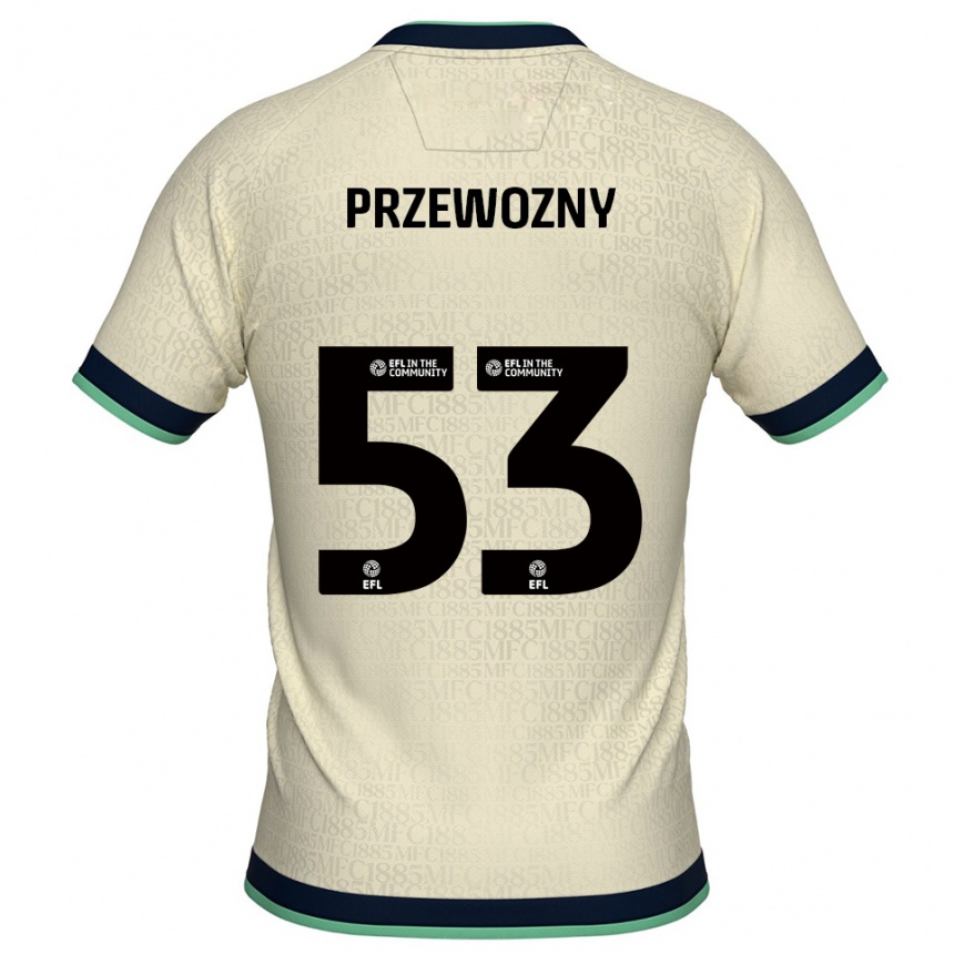 גברים כדורגל Jakub Przewozny #53 שמפניה כחול נייבי הרחק ג'רזי 2025/26