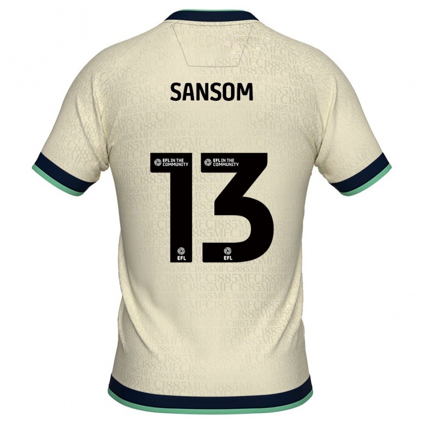 גברים כדורגל Chloe Sansom #13 שמפניה כחול נייבי הרחק ג'רזי 2025/26