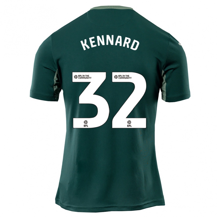 גברים כדורגל Holly Kennard #32 ירוק לבן סגול הרחק ג'רזי 2025/26