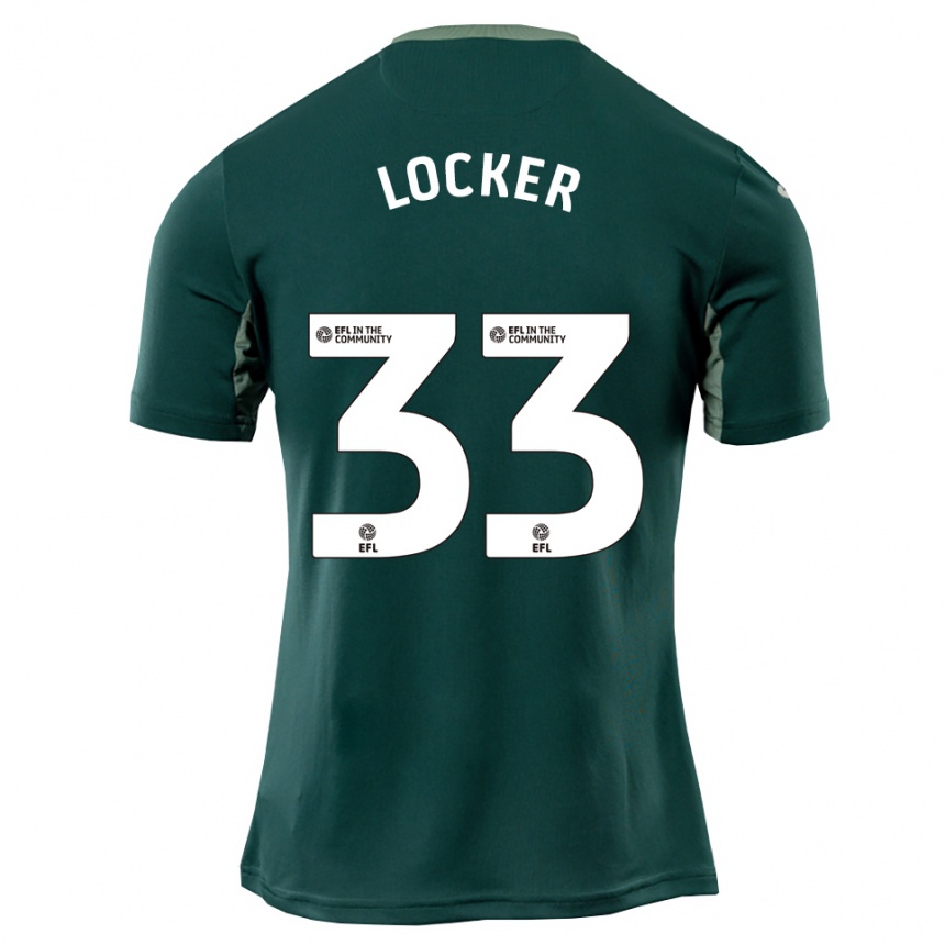 גברים כדורגל Amber Locker #33 ירוק לבן סגול הרחק ג'רזי 2025/26