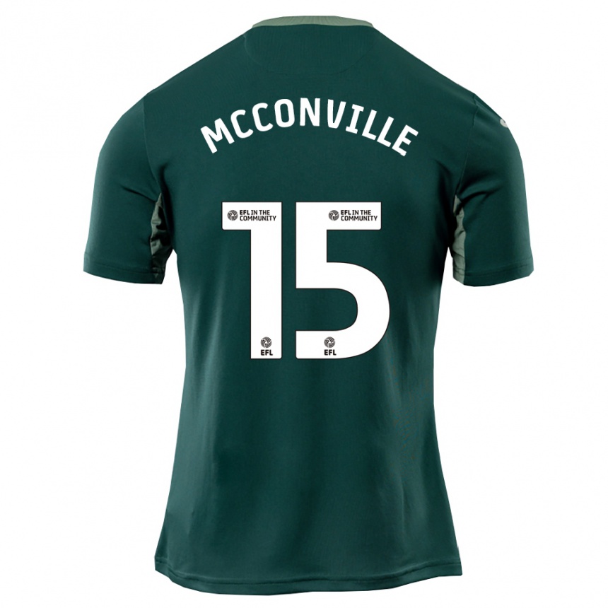 גברים כדורגל רואאירי מקונוויל #15 ירוק לבן סגול הרחק ג'רזי 2025/26