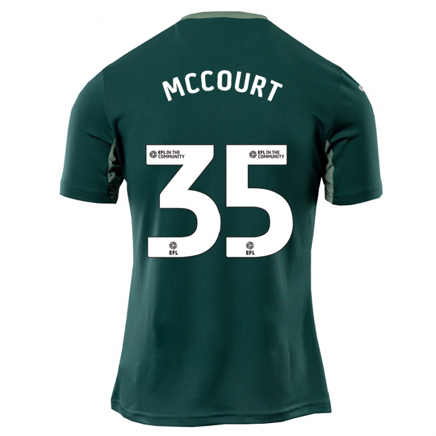 גברים כדורגל גלן מק'קורט #35 ירוק לבן סגול הרחק ג'רזי 2025/26