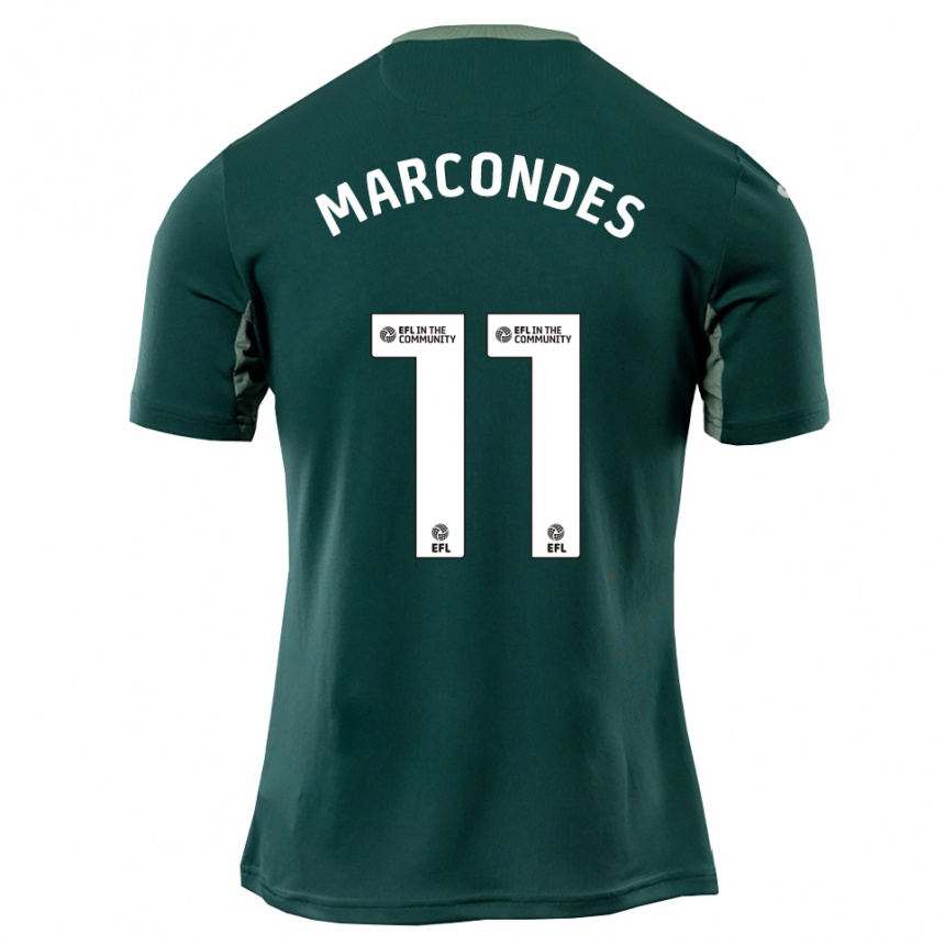 גברים כדורגל אמיליאנו מרקונדס #11 ירוק לבן סגול הרחק ג'רזי 2025/26