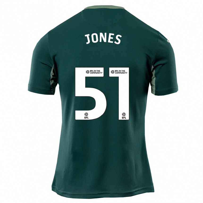 גברים כדורגל Dylan Jones #51 ירוק לבן סגול הרחק ג'רזי 2025/26