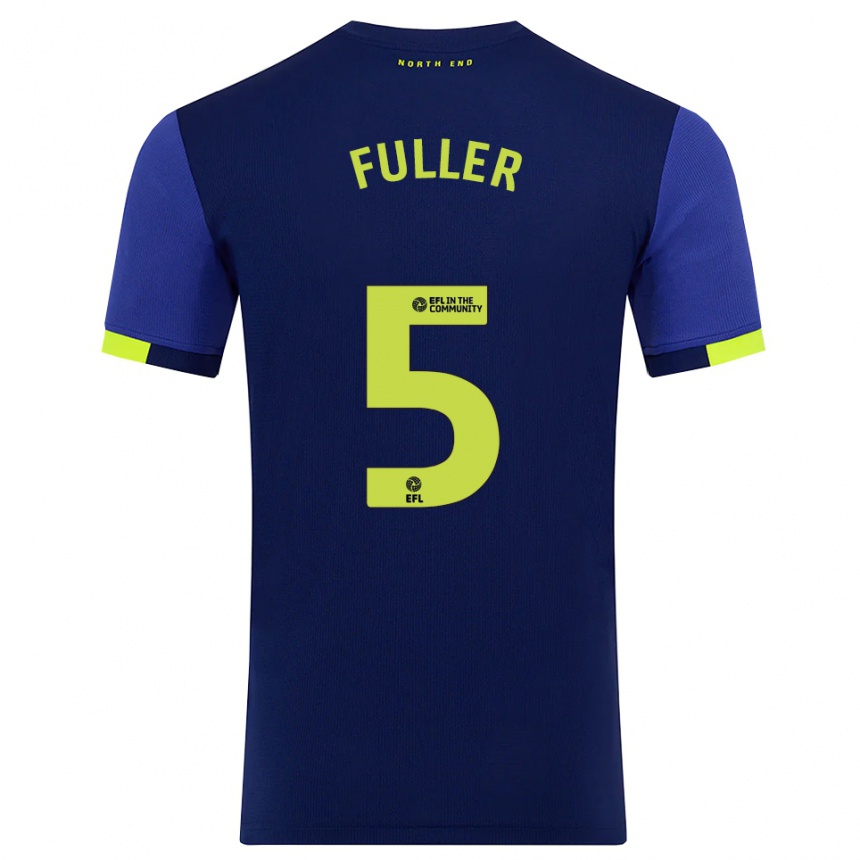 גברים כדורגל Olivia Fuller #5 כחול נייבי צהוב הרחק ג'רזי 2025/26