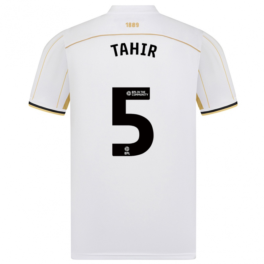 גברים כדורגל זאין מבולבל #5 לבן זהב הרחק ג'רזי 2025/26