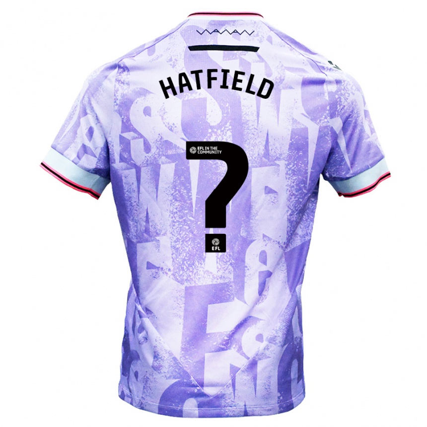 גברים כדורגל Kailen Hatfield #0 לילך לבן הרחק ג'רזי 2025/26