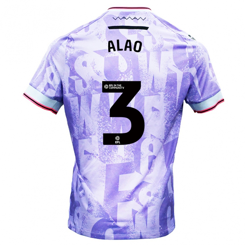 גברים כדורגל ייסה אלאו #3 לילך לבן הרחק ג'רזי 2025/26