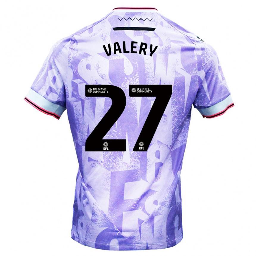 גברים כדורגל יאן ואלרי #27 לילך לבן הרחק ג'רזי 2025/26