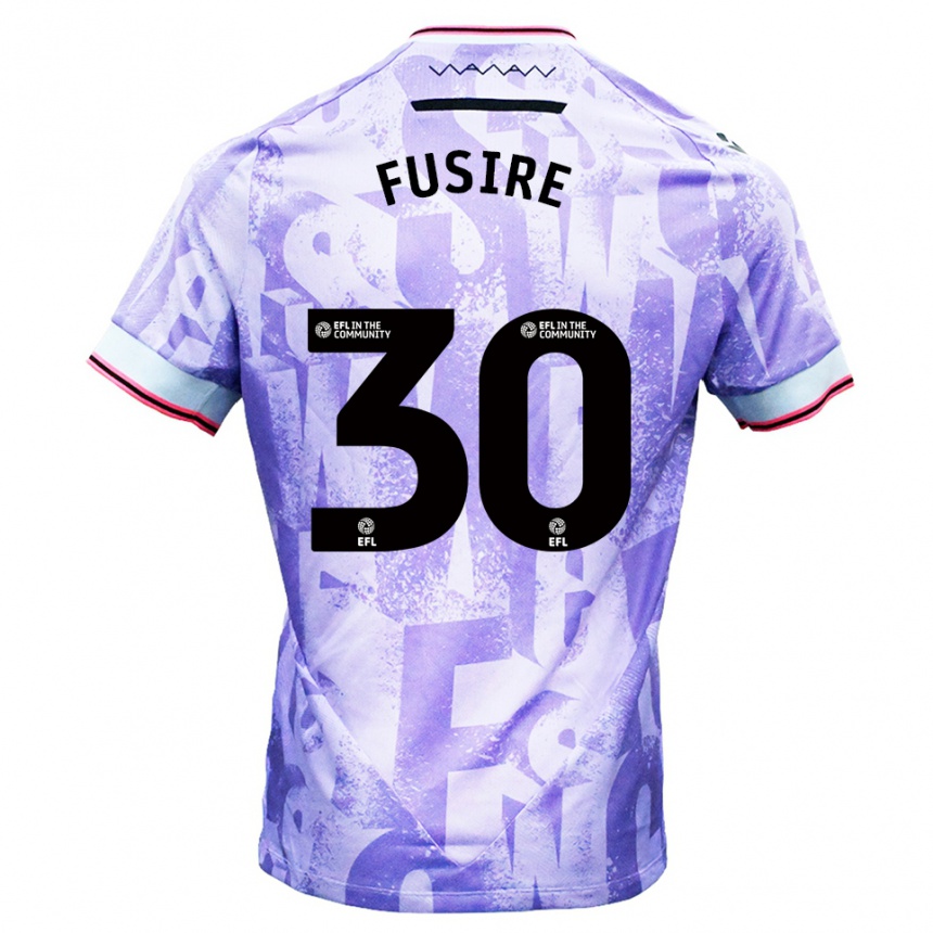 גברים כדורגל שון פיוז'ר #30 לילך לבן הרחק ג'רזי 2025/26