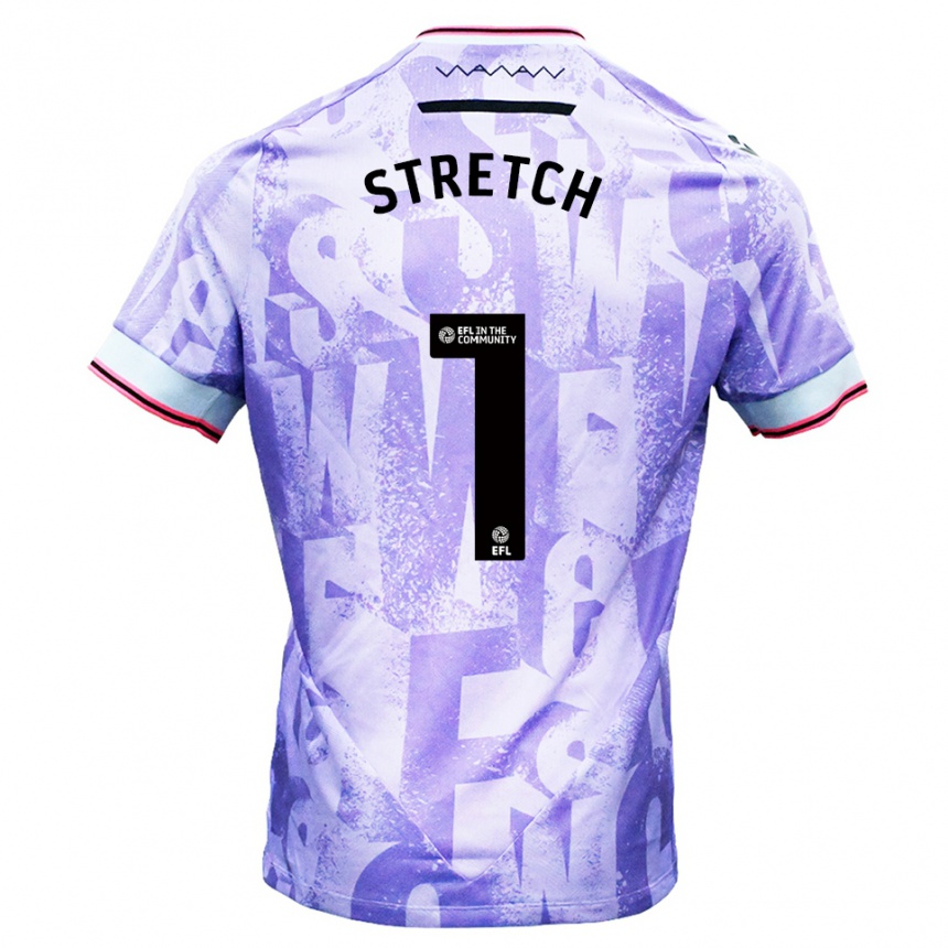 גברים כדורגל לוגאן סטרץ׳ #1 לילך לבן הרחק ג'רזי 2025/26