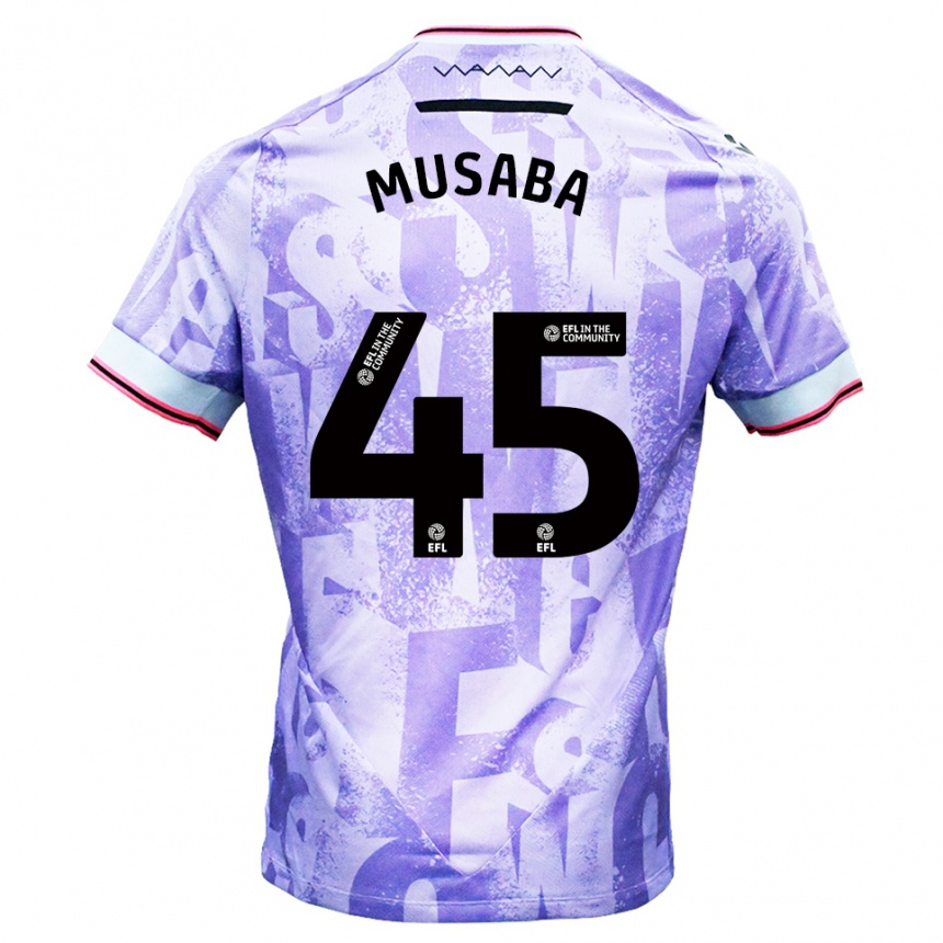 גברים כדורגל אנתוני מוסבה #45 לילך לבן הרחק ג'רזי 2025/26